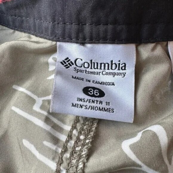 Columbia PFG Mens 36 Unlined Board Shorts Swim Trunk Fish Tropical Bottle Opener - Picture 7 of 8